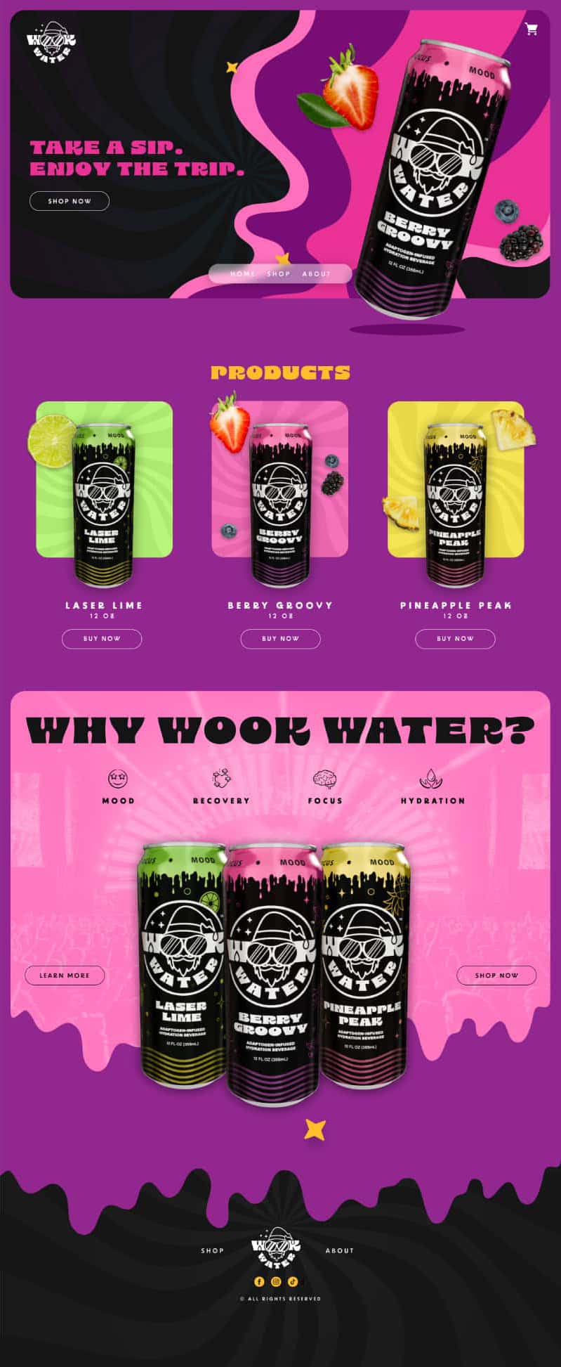 Wook Water Menus